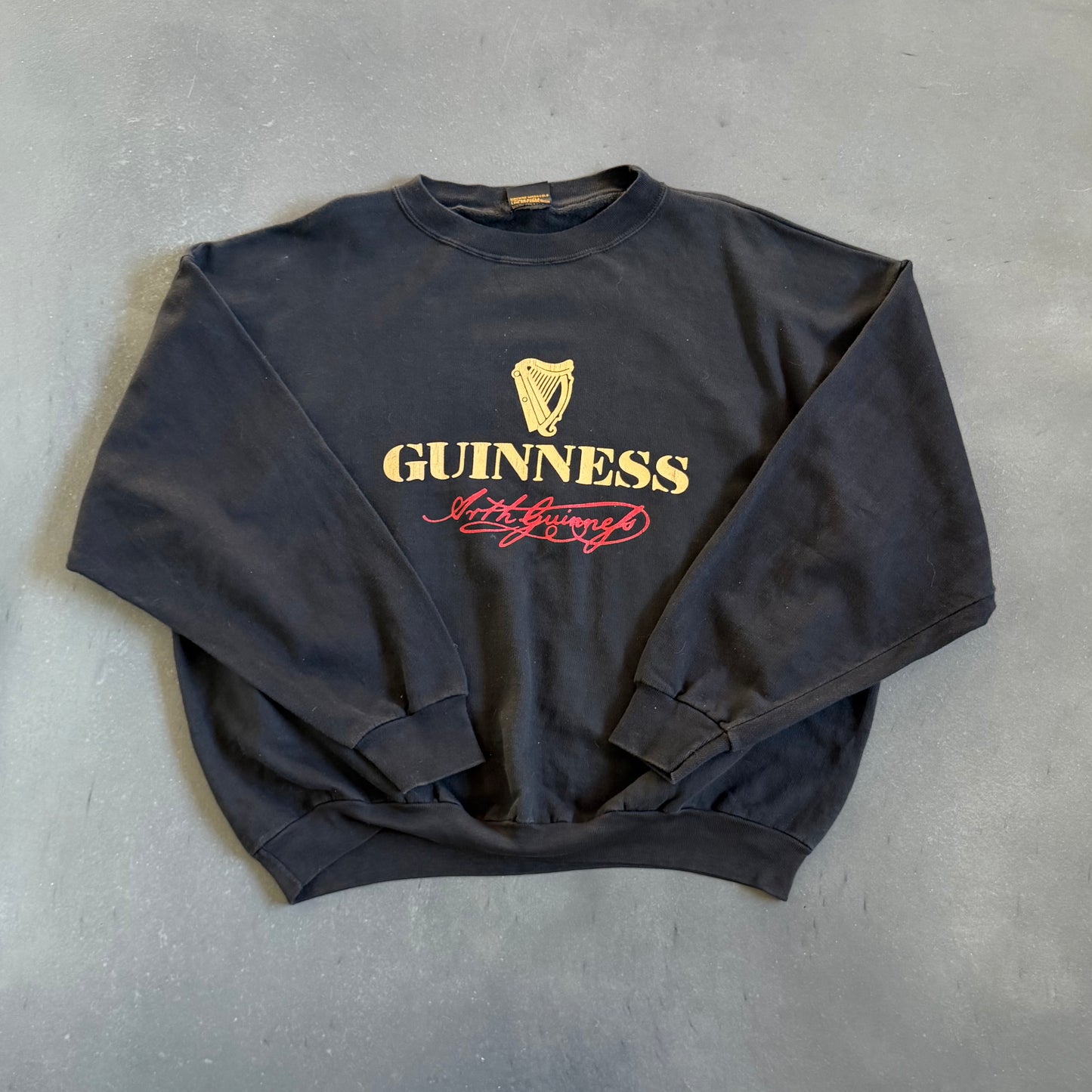 90's Vintage Guinness Sweatshirt Boxy Small