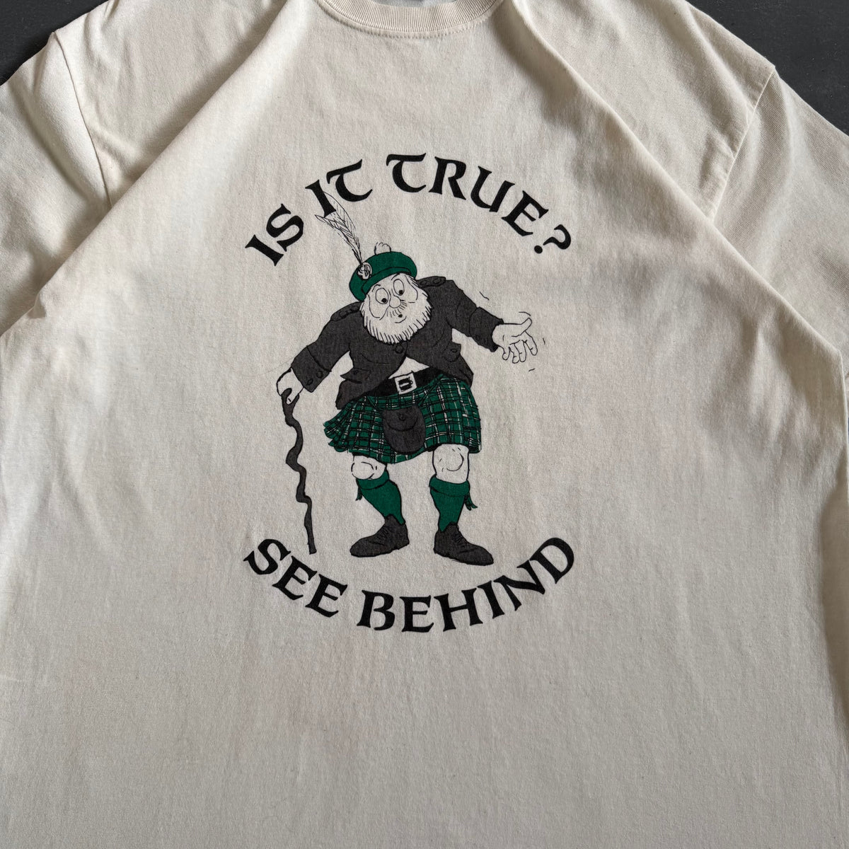 Vintage Scotland under Kilt Tee Size Large