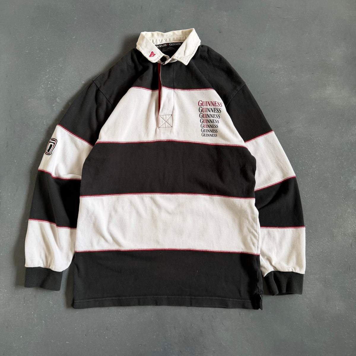 Vintage Guinness Rugby Shirt Size Small