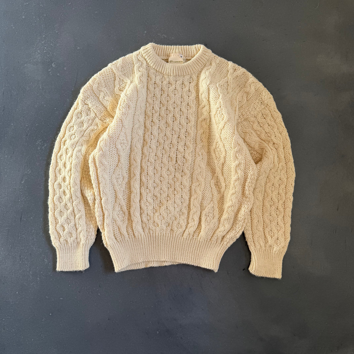 Vintage Irish Aran Geansaí WMNS S