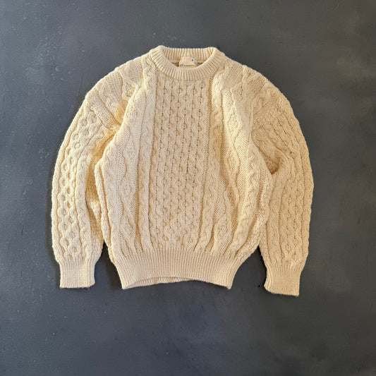 Vintage Irish Aran Geansaí WMNS S