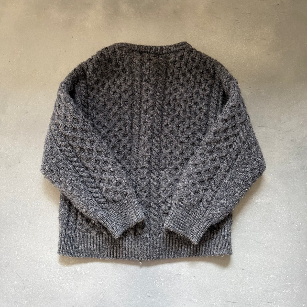 Vintage Aran Wool Cardigan Size Small