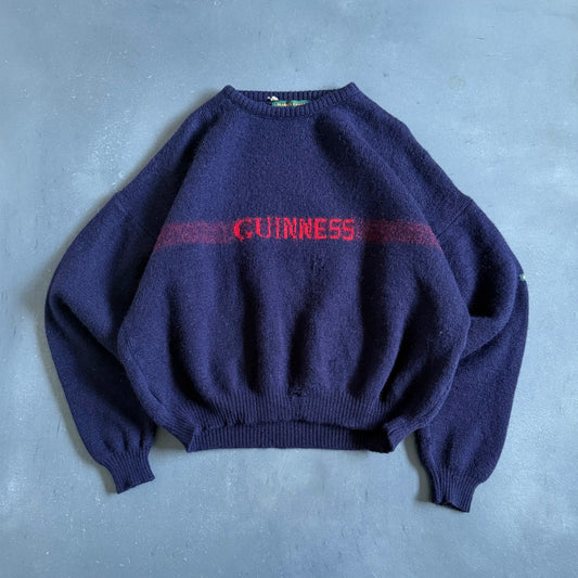 Vintage Guinness Wool Geansaí Size Boxy L