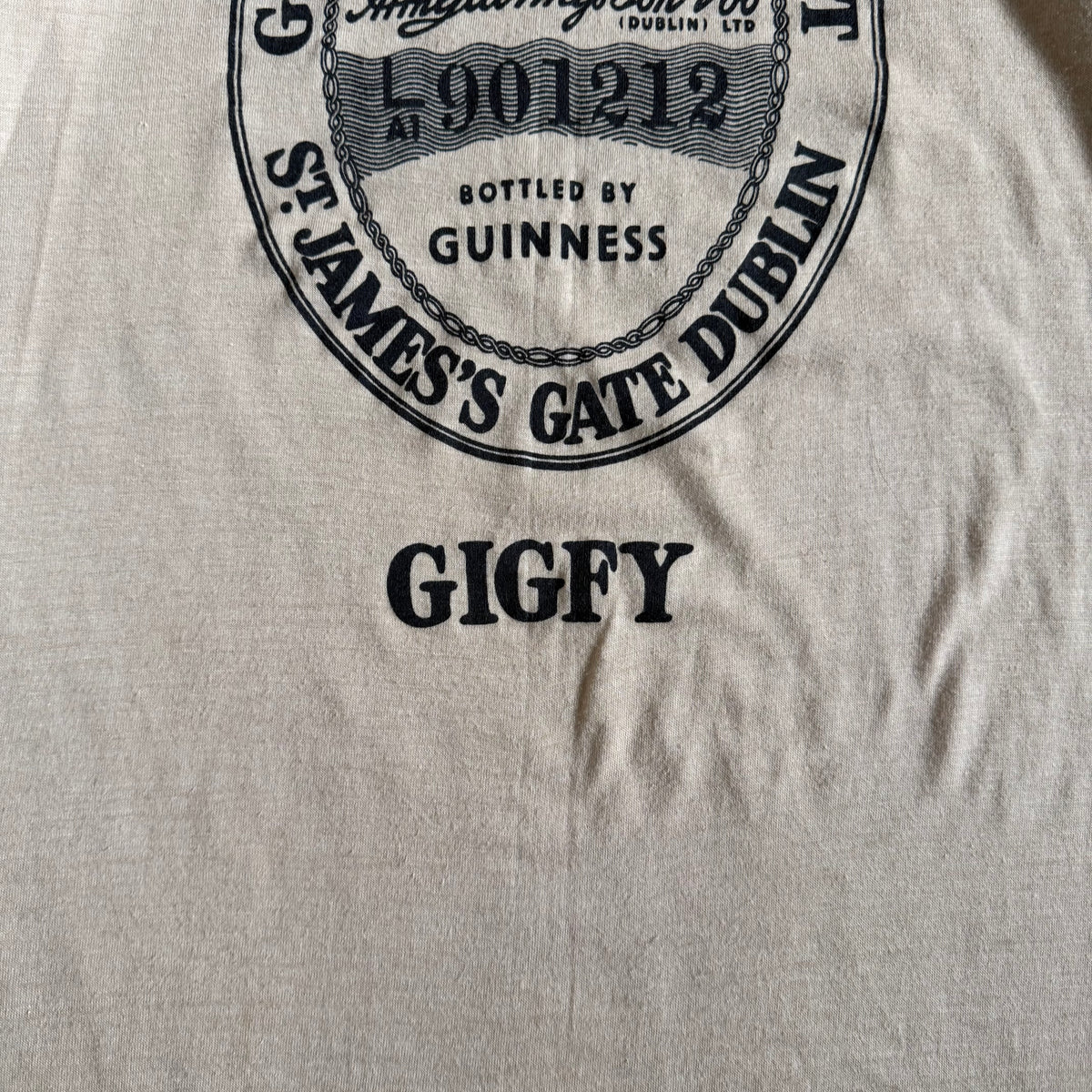 1980's Rare Guinness Stout Tee Size Small