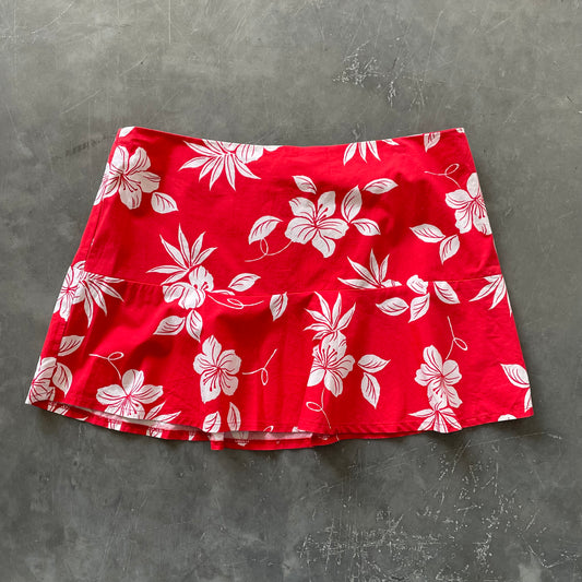 Vintage Floral Mini Skirt UK 14