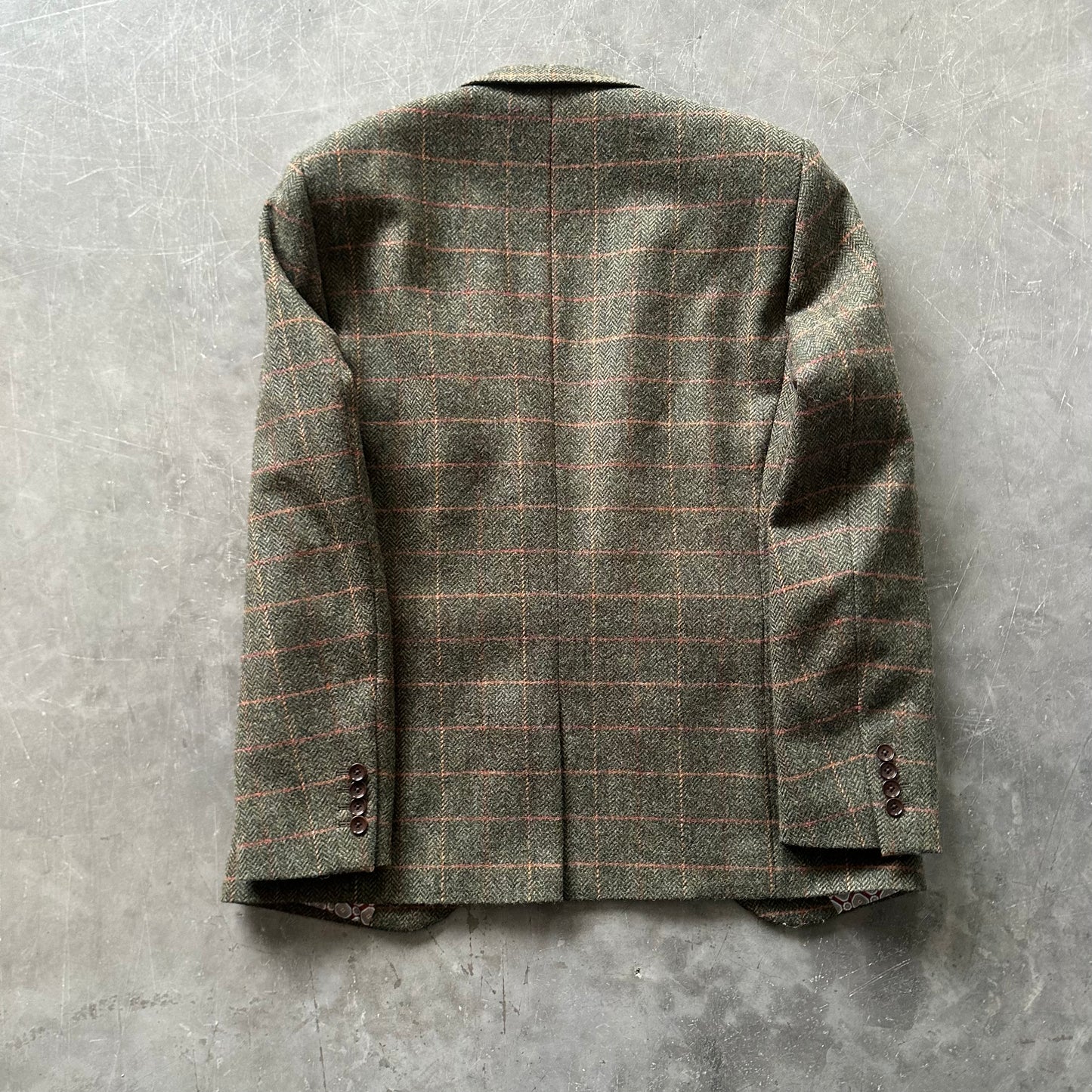 Vintage Wool Tweed Blazer Size 42R