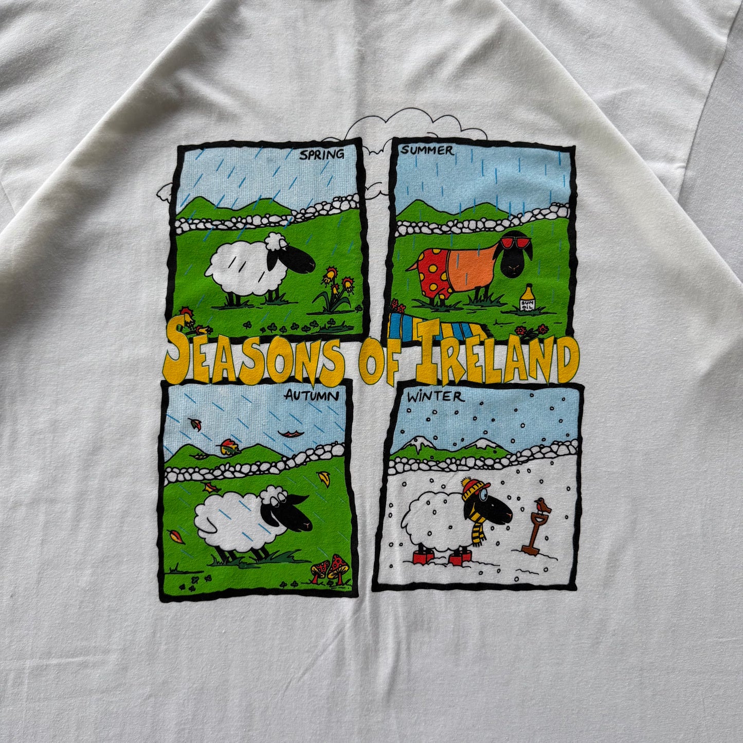 Vintage Seasons of Ireland Tee Size XL