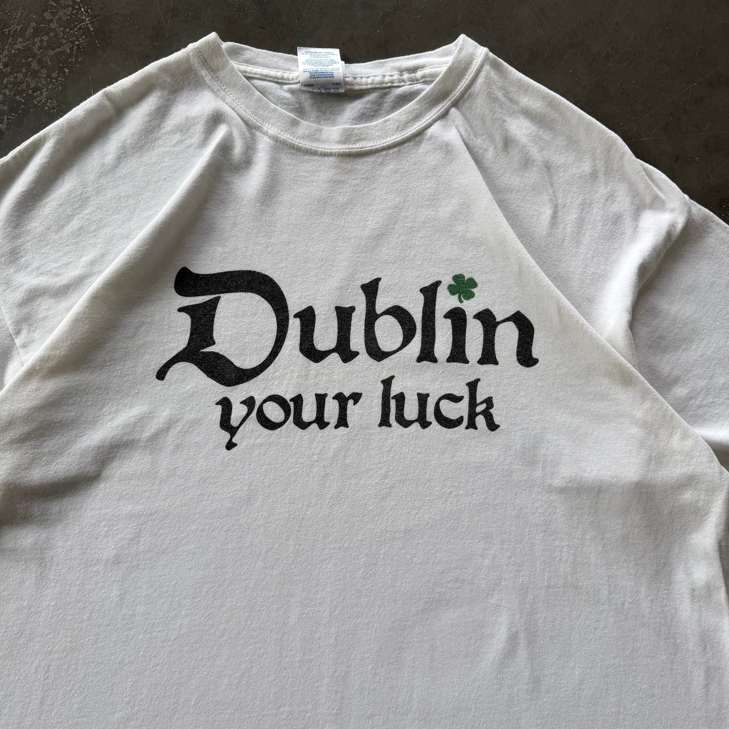 90's Dublin your Luck Tee Size XL