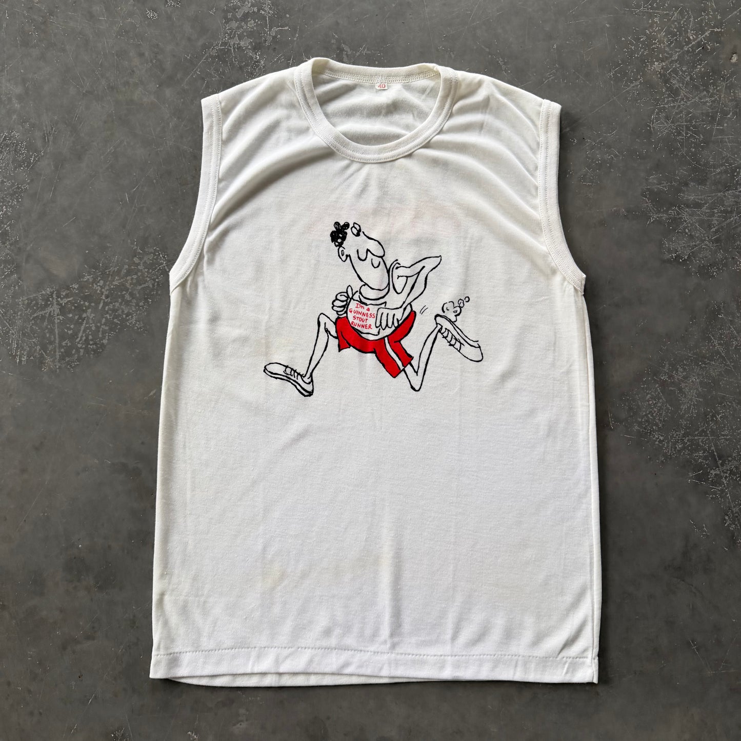 Vintage Guinness Running Vest Size L