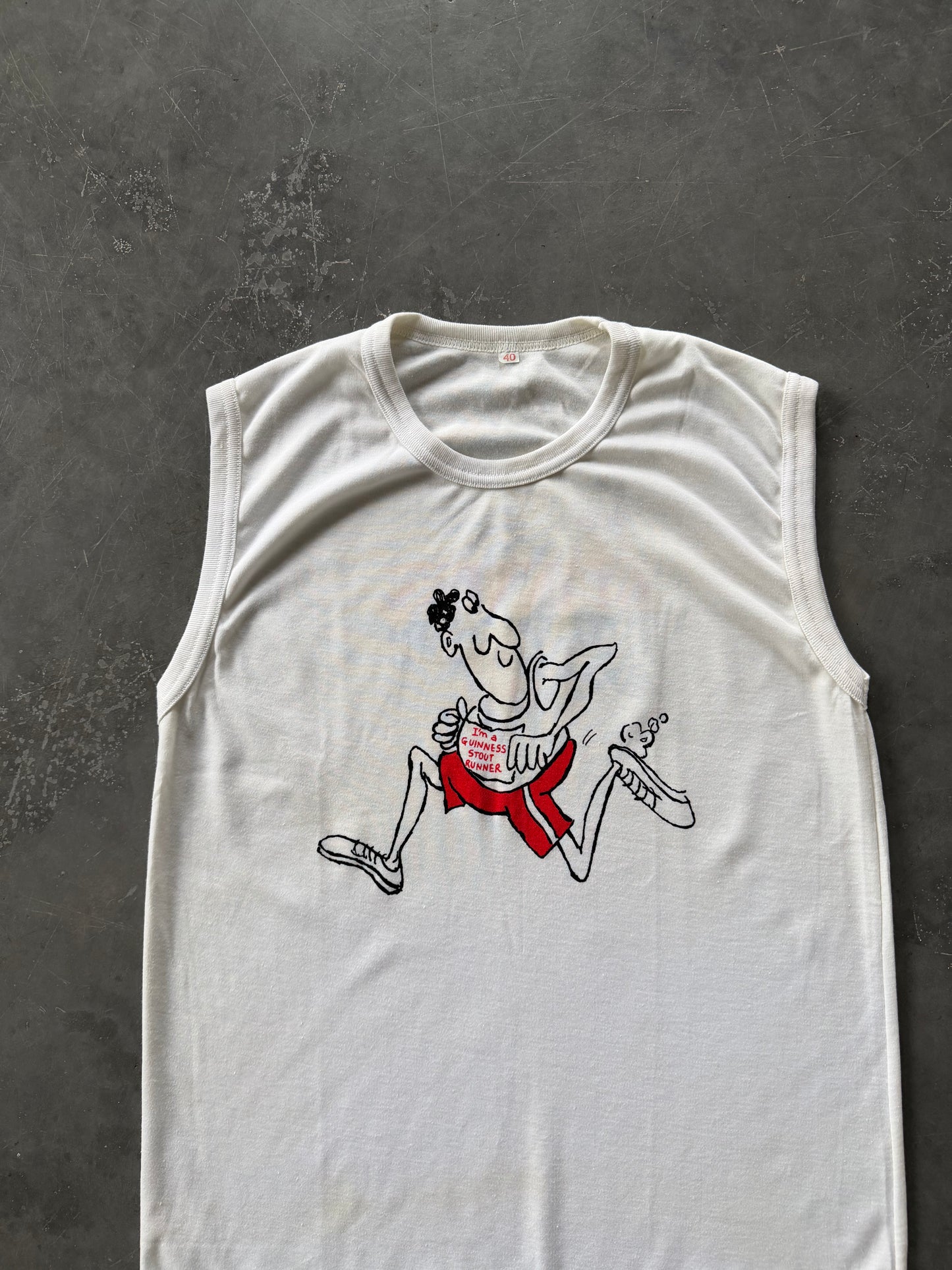 Vintage Guinness Running Vest Size L