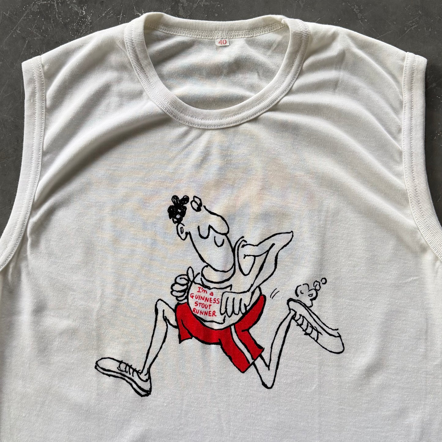 Vintage Guinness Running Vest Size L