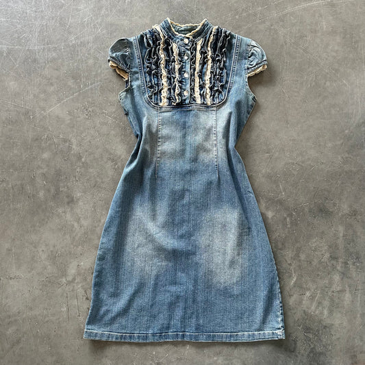 Vintage Denim Midi Dress UK12