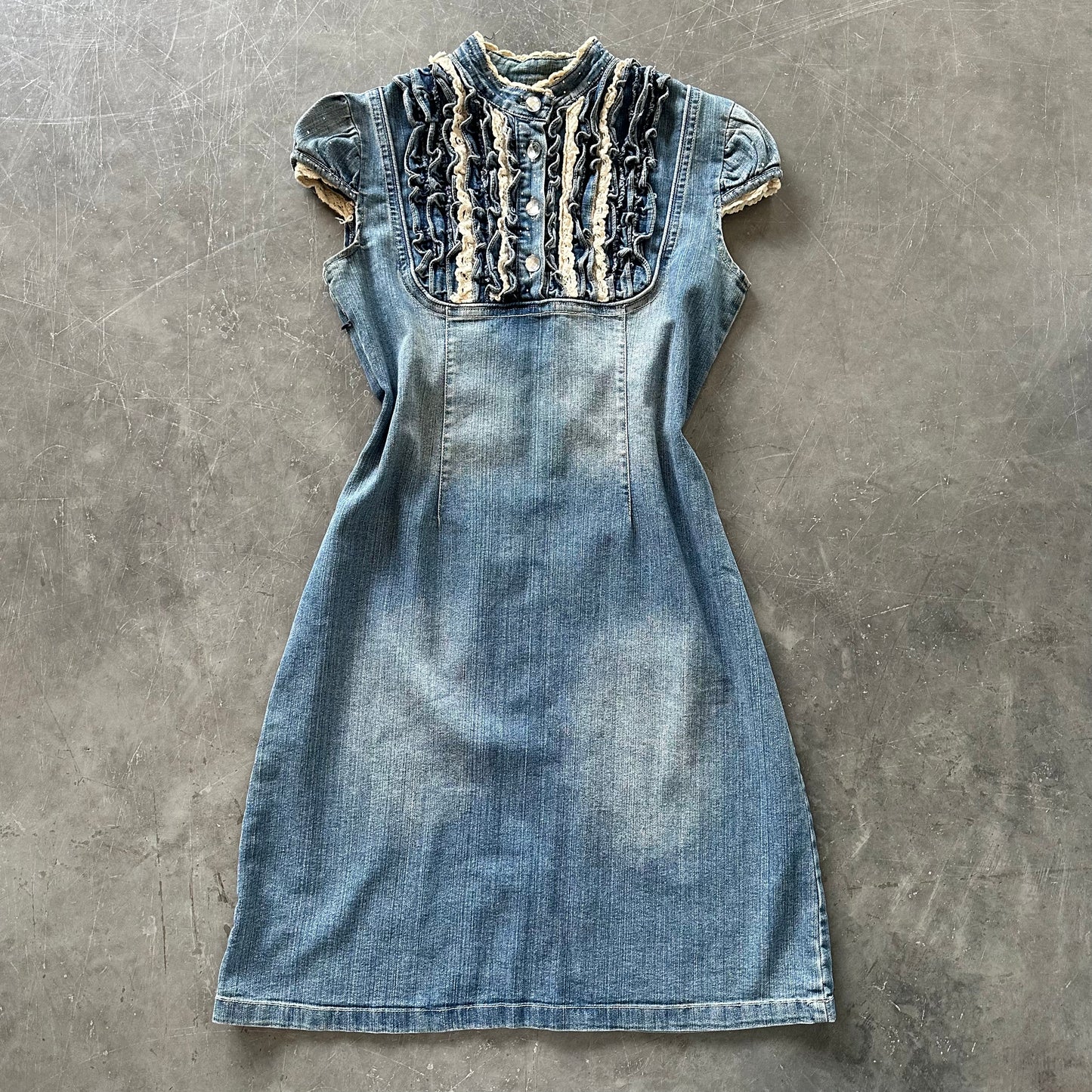 Vintage Denim Midi Dress UK12