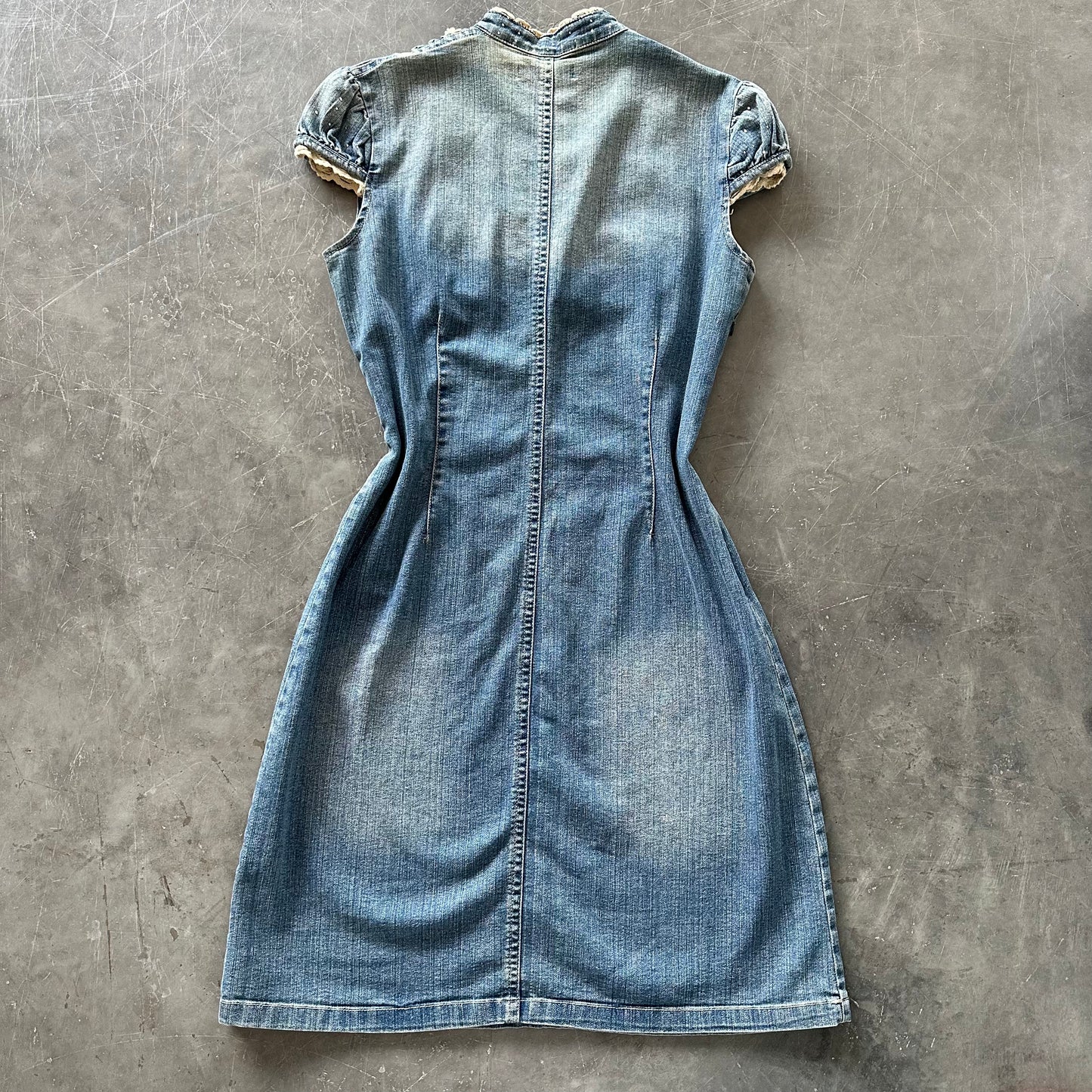 Vintage Denim Midi Dress UK12