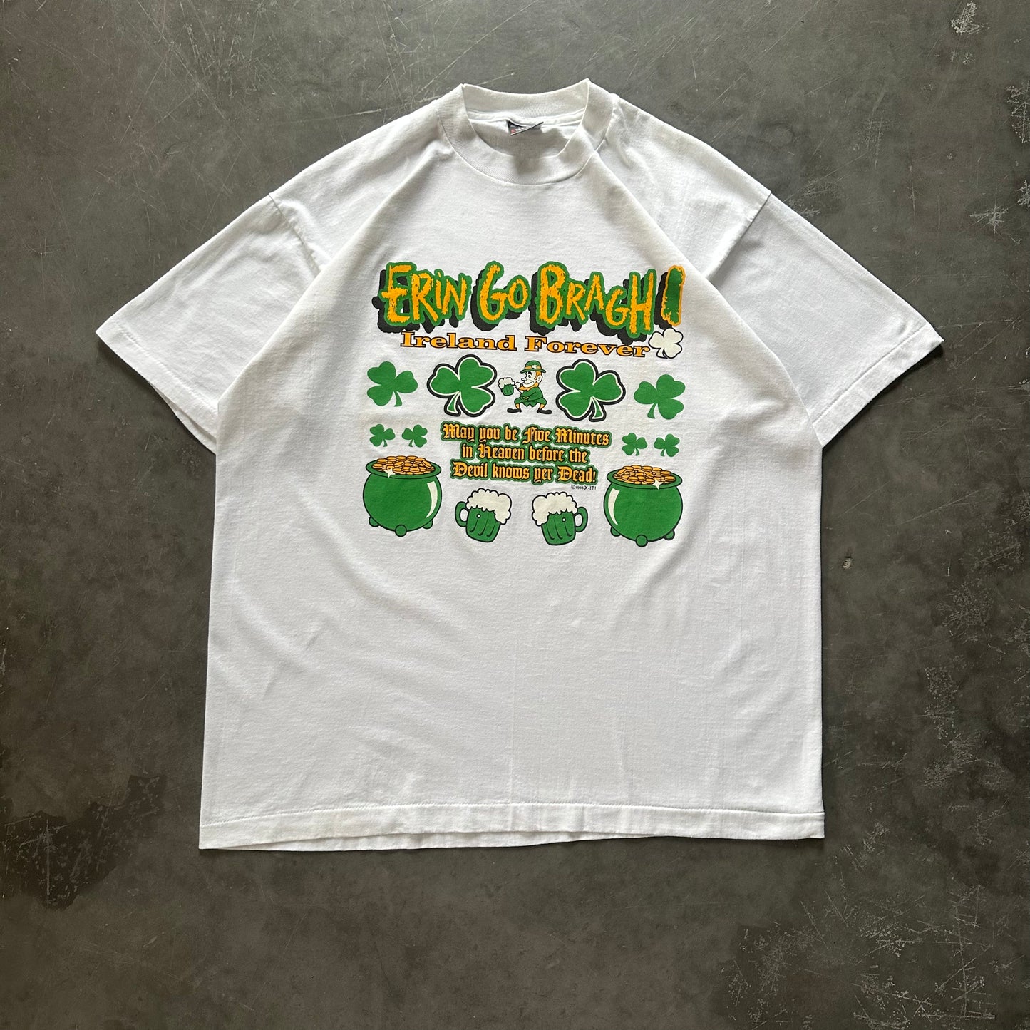 Vintage Erin Go Bragh Tee Size XL