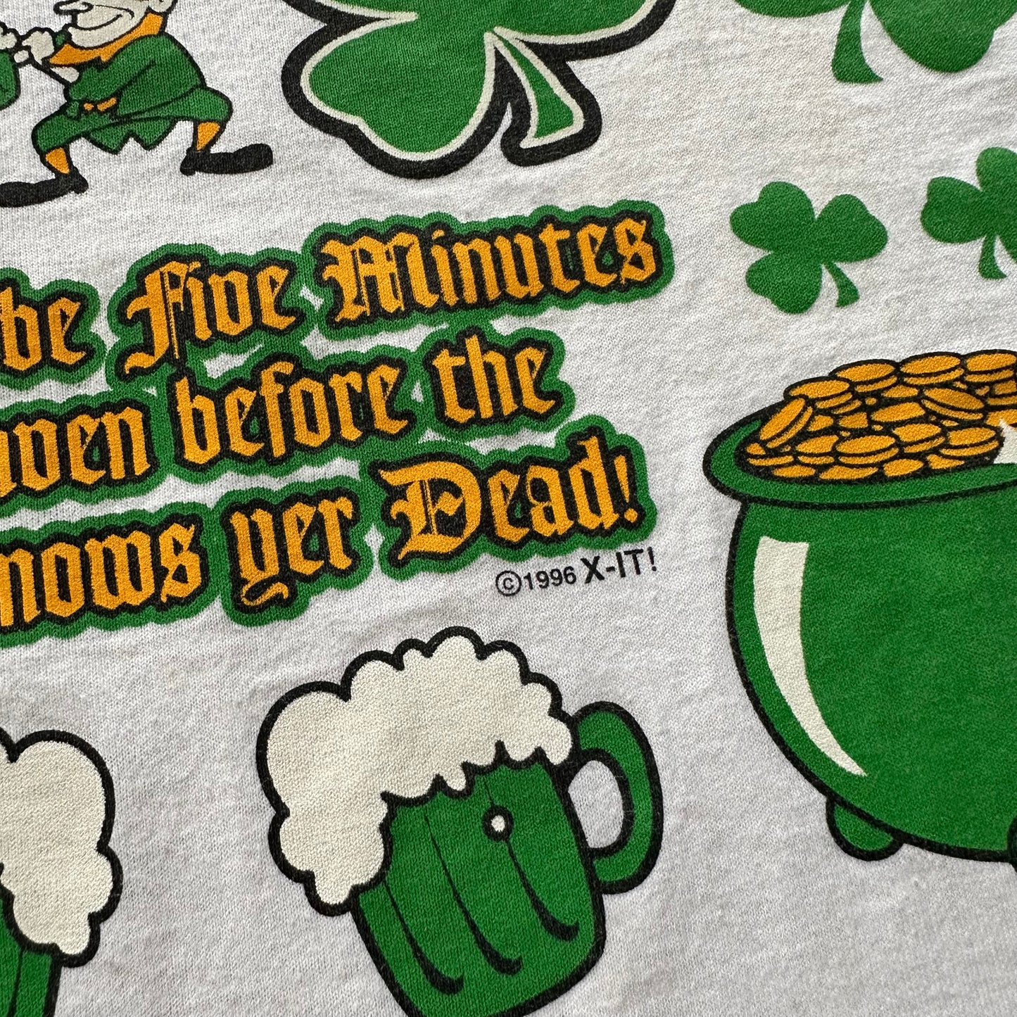 Vintage Erin Go Bragh Tee Size XL