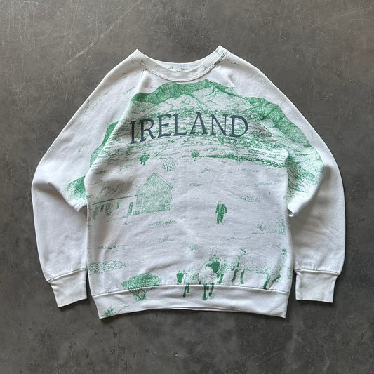 90's Rare Ireland Sweatshirt Size Large