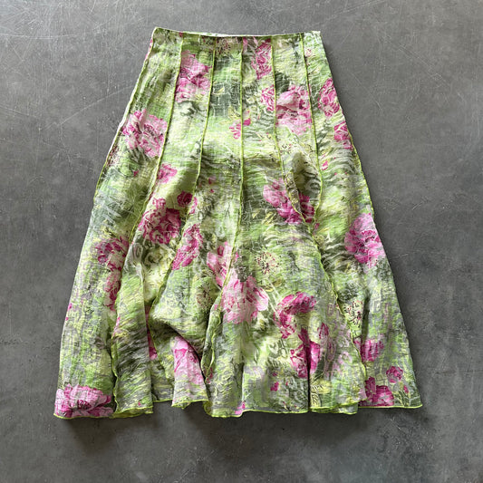 Vintage Floral Maxi Skirt Size M