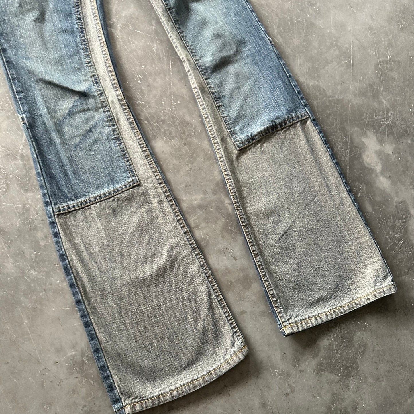 Vintage Lace Up Denim Jeans W26 L30