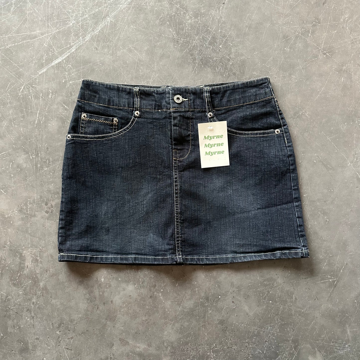 Vintage Denim Mini Skirt UK 8