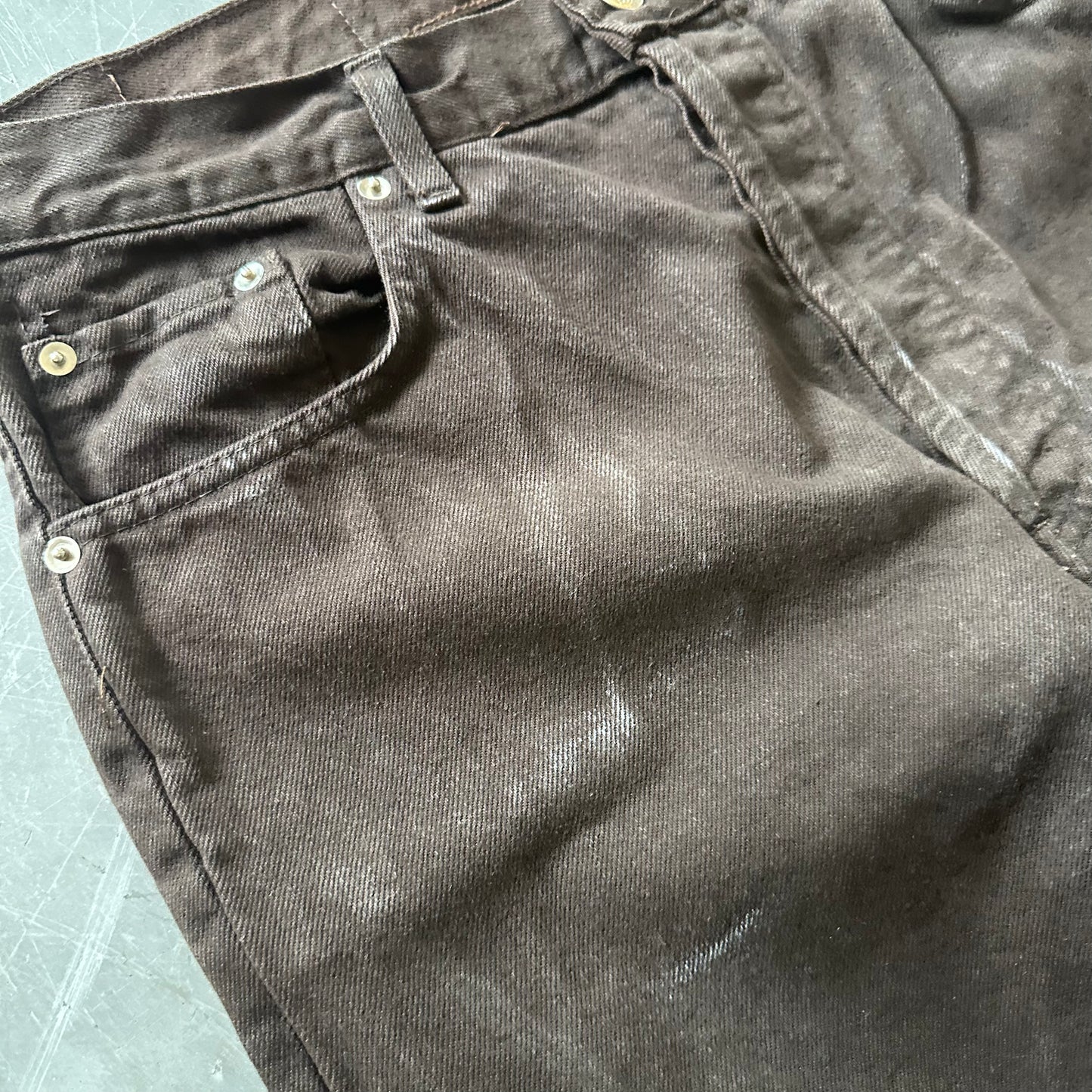 Vintage Brown Denim Jeans W33 REG