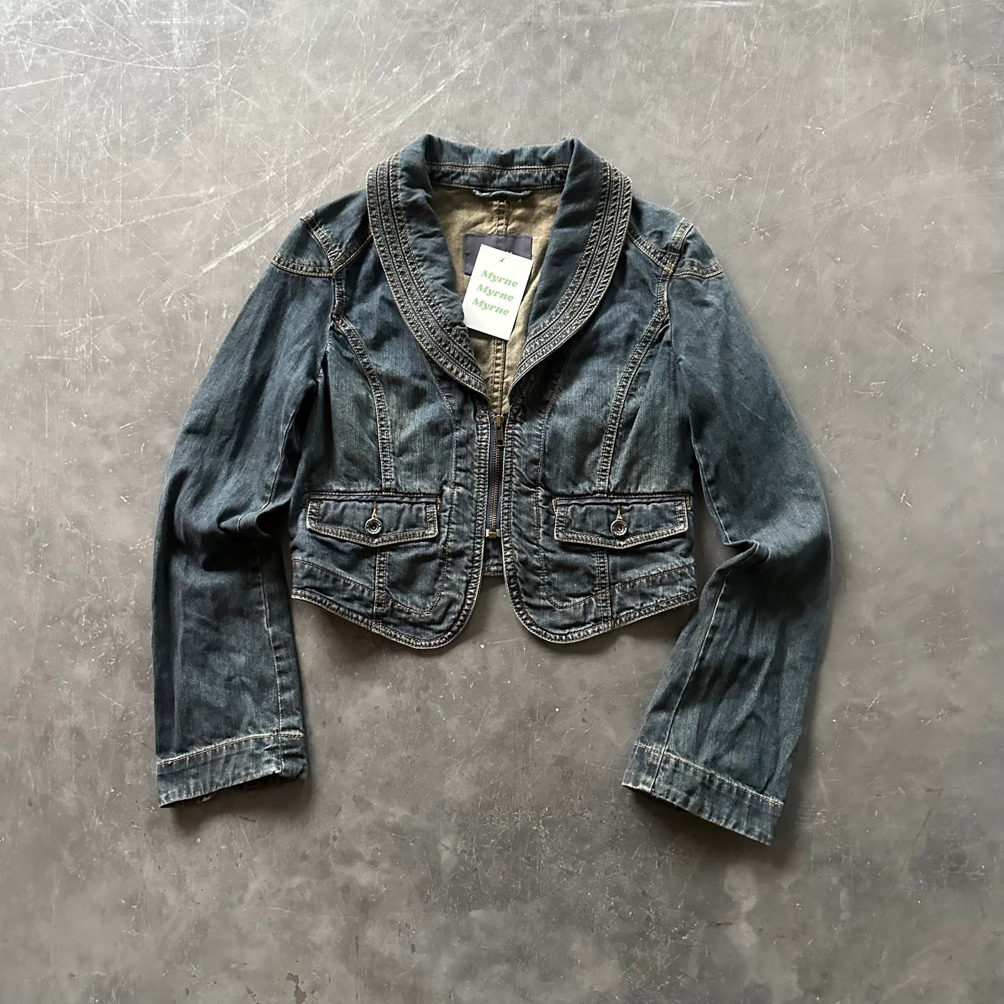 Vintage Denim Jacket Size UK 10