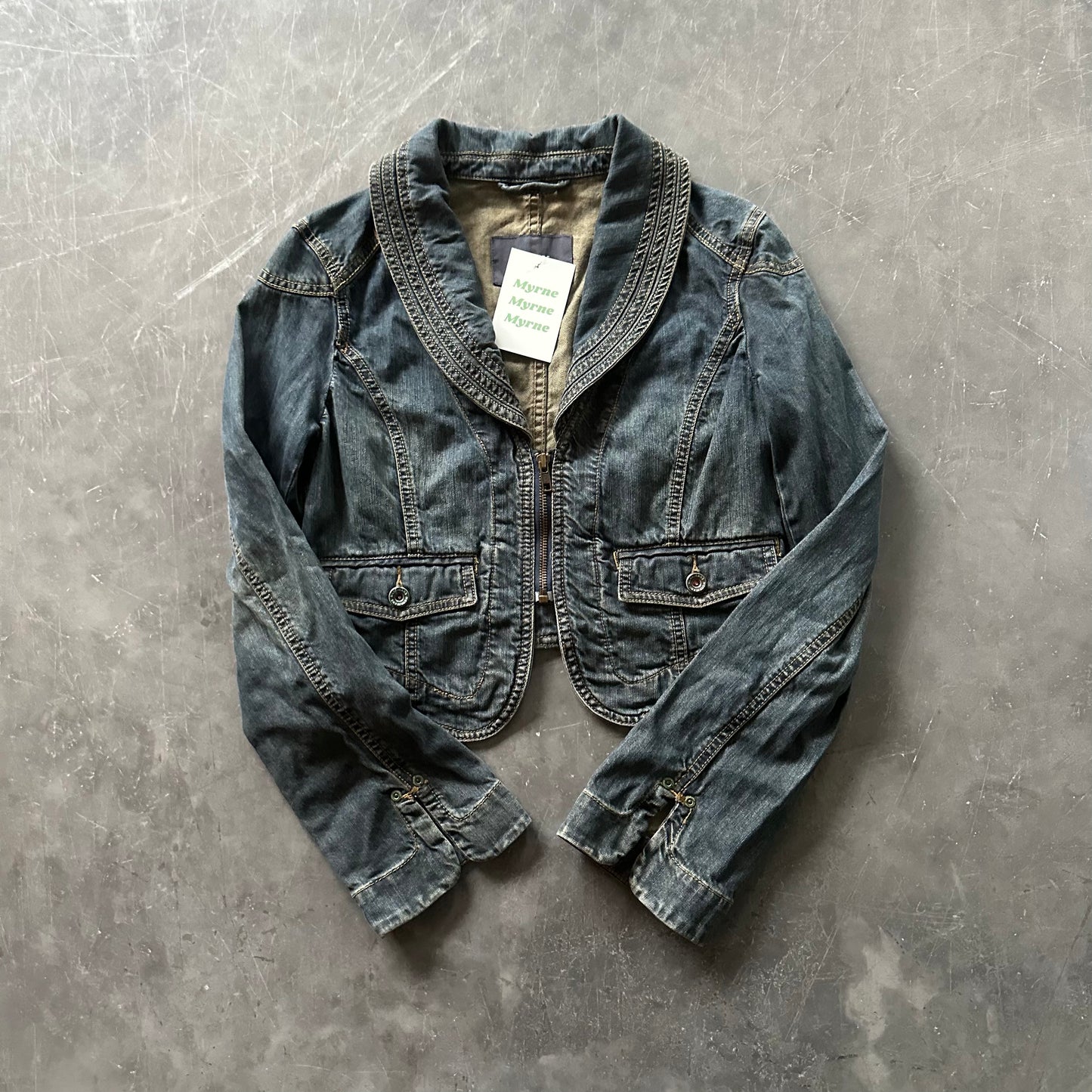 Vintage Denim Jacket Size UK 10