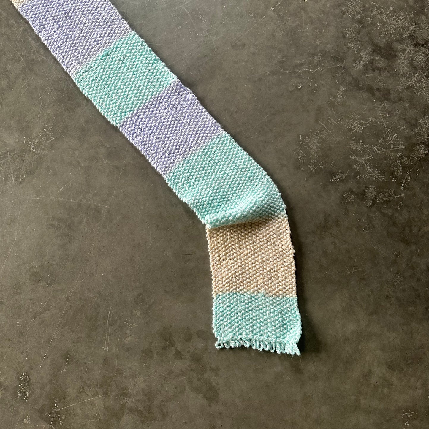 Pastel Hand Crocheted Scarf