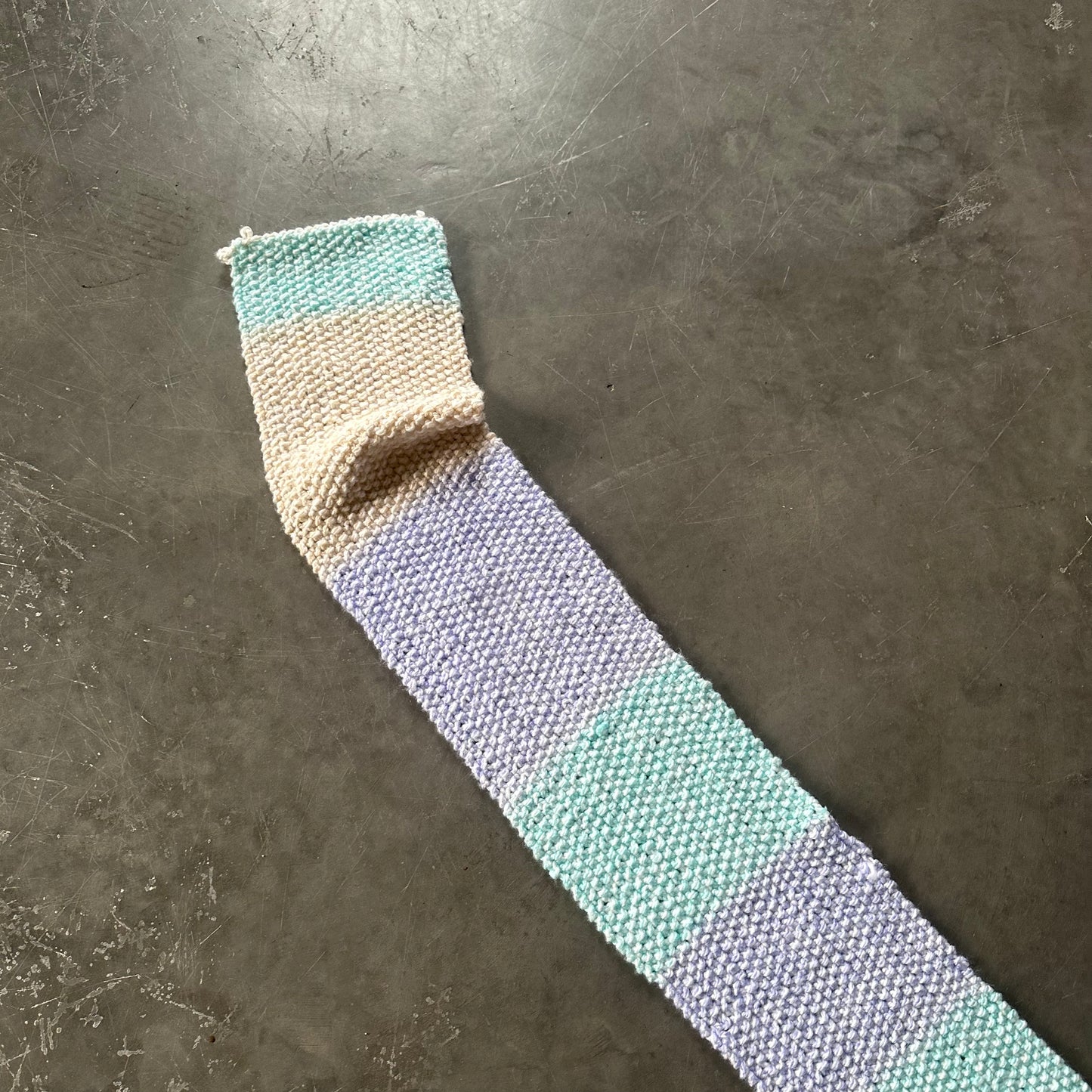 Pastel Hand Crocheted Scarf