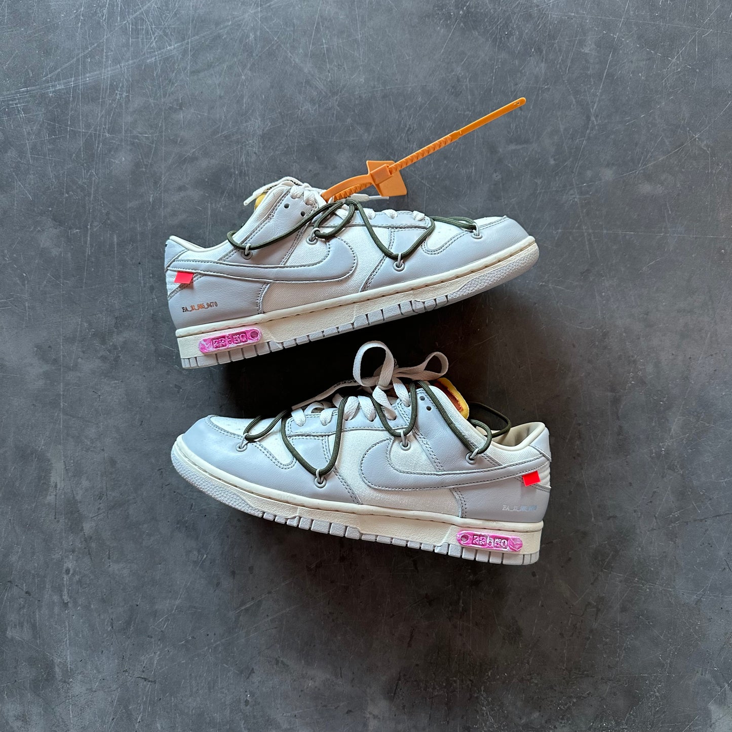 NIKE X OFF-WHITE Dunk Low LOT 22 UK 8