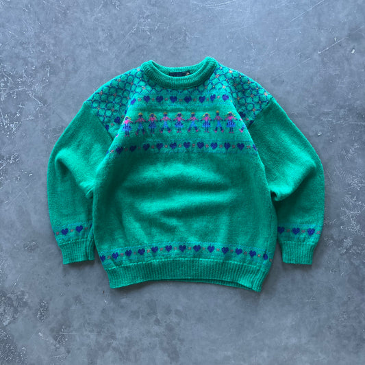 80's Vintage Wool Sweater Size UK 6/8