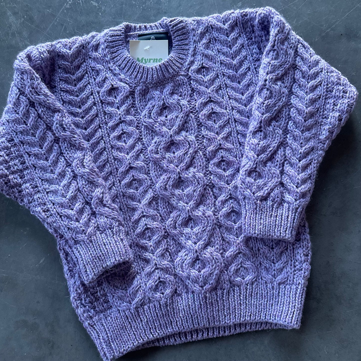 Vintage Aran Knit Kids Age 5