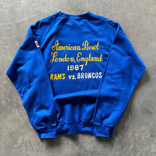 1987 Rams vs Broncos Sweatshirt Size Large