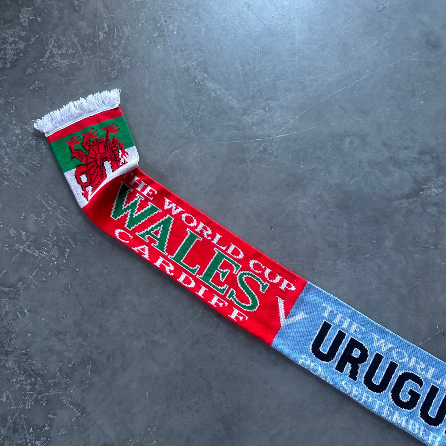 Uruguay vs Wales Rugby Scarf