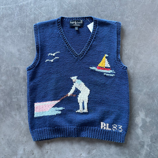 1983 Rare Ralph Lauren Hand-Knitted Sweater