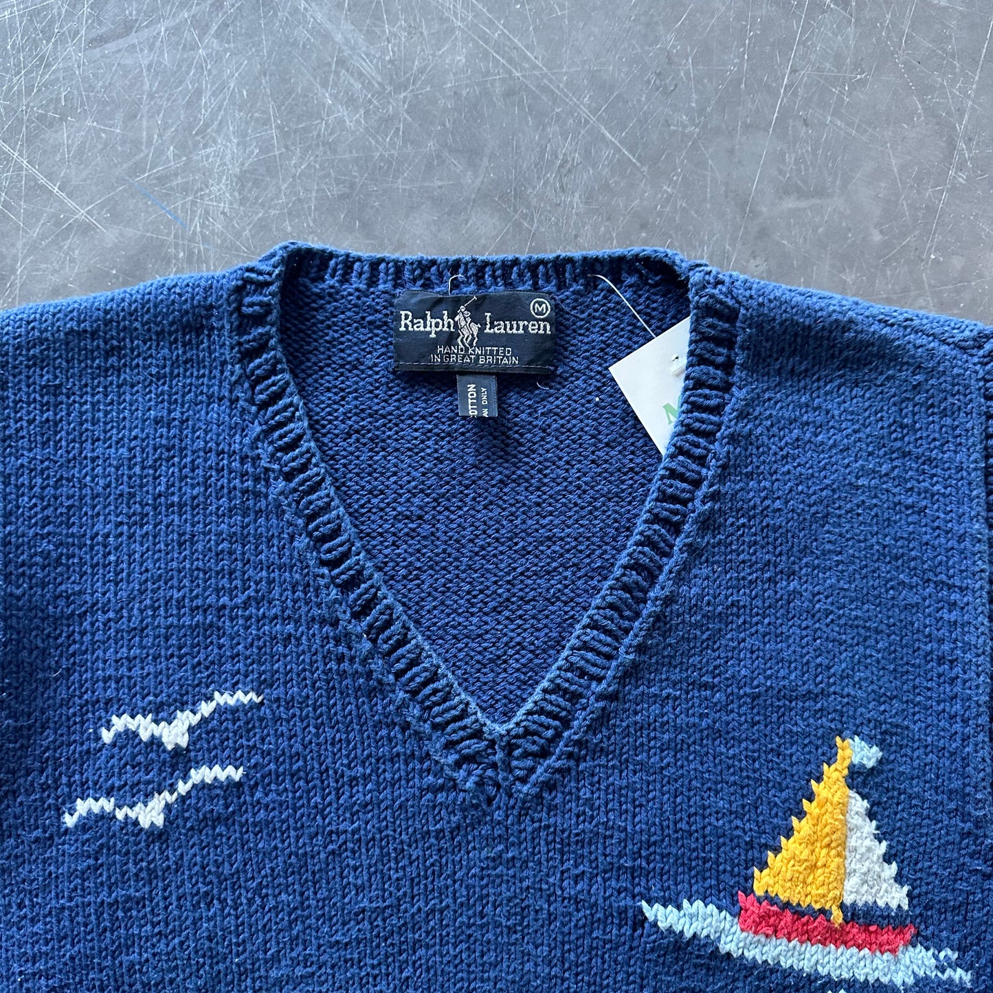 1983 Rare Ralph Lauren Hand-Knitted Sweater