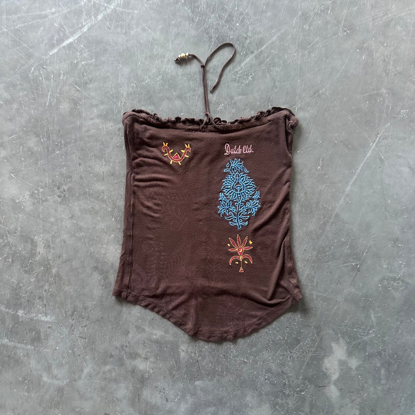 Vintage Embroidered Halter Size XS