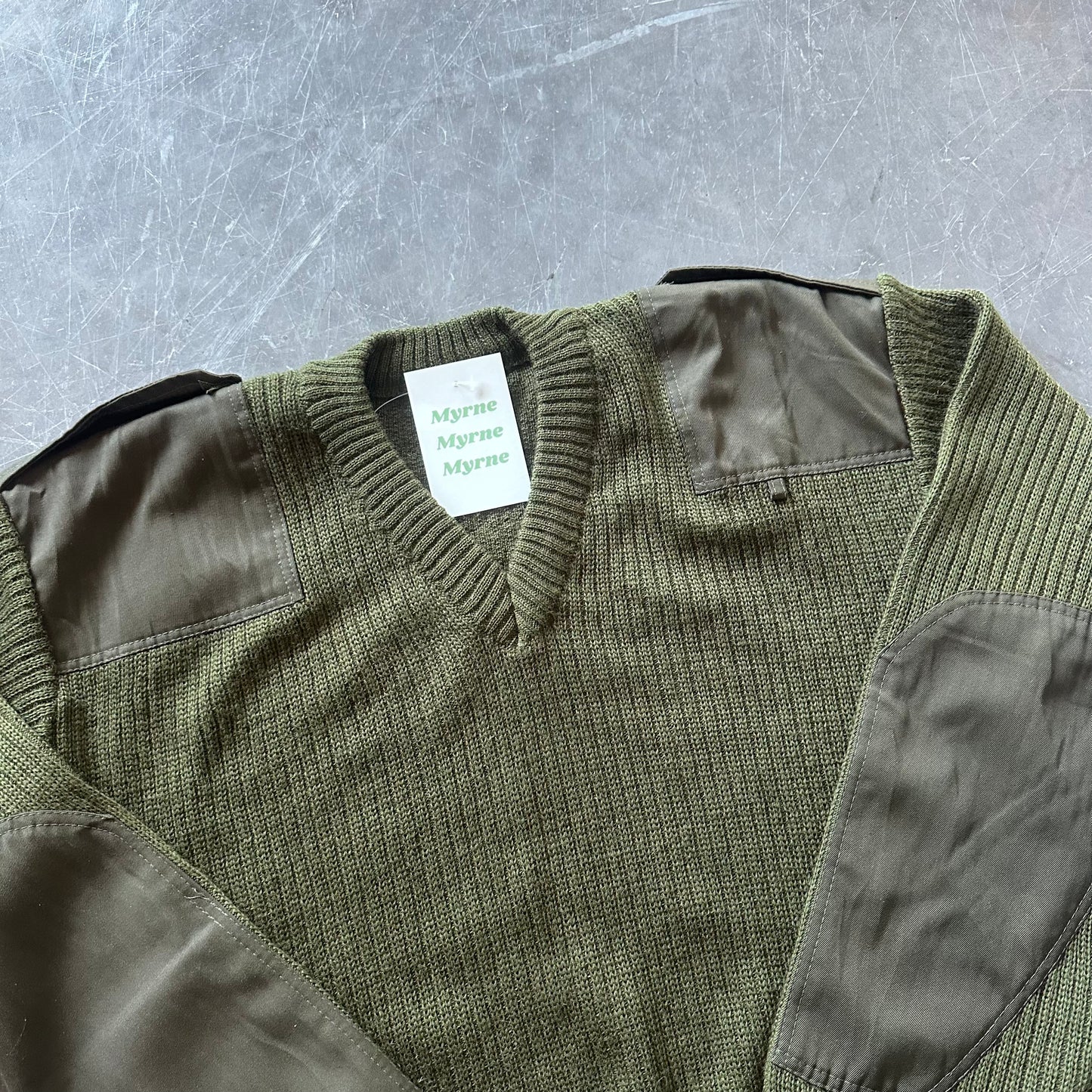 Vintage Military Style Knit Size Large