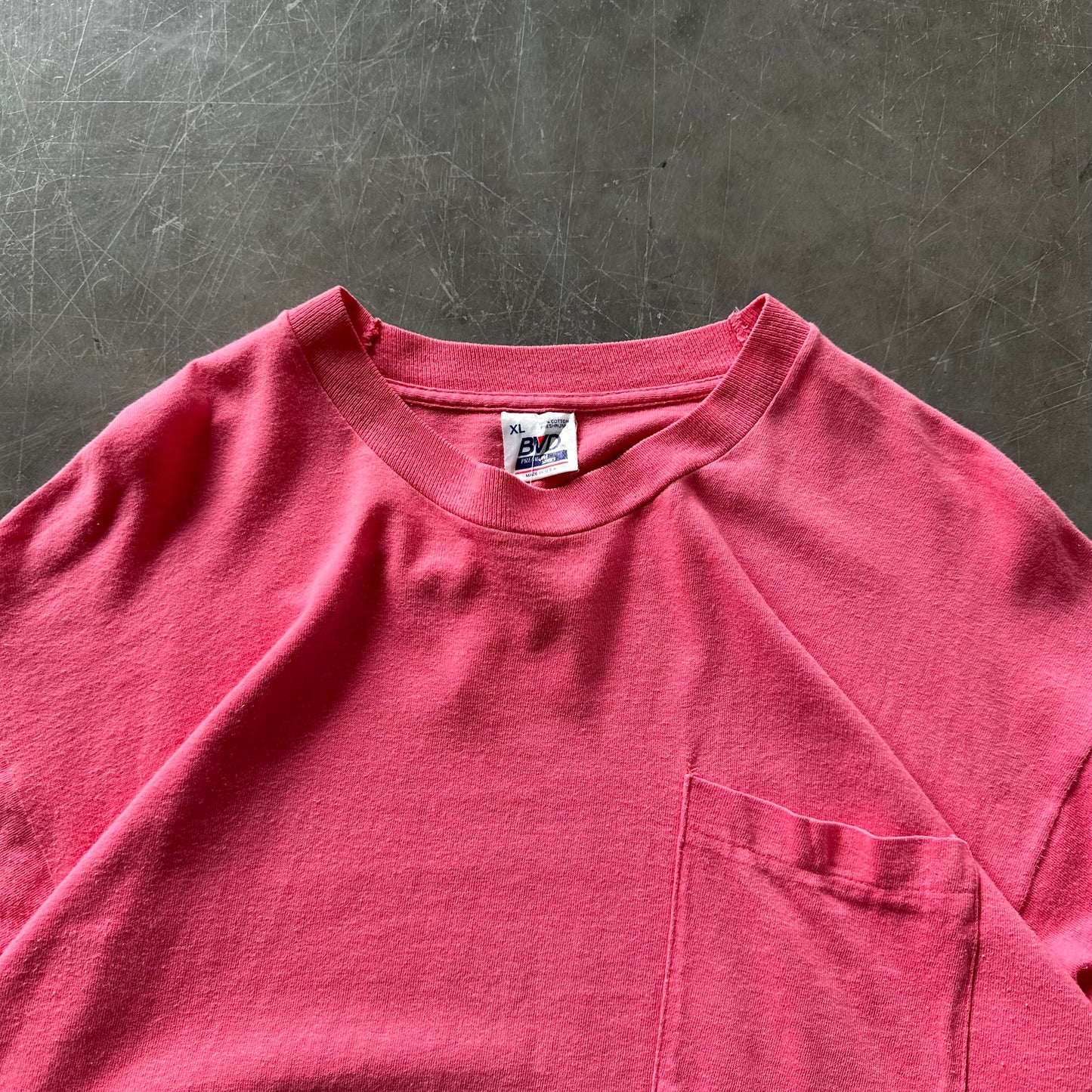 Vintage 90's Blank Pocket Tee Size XL