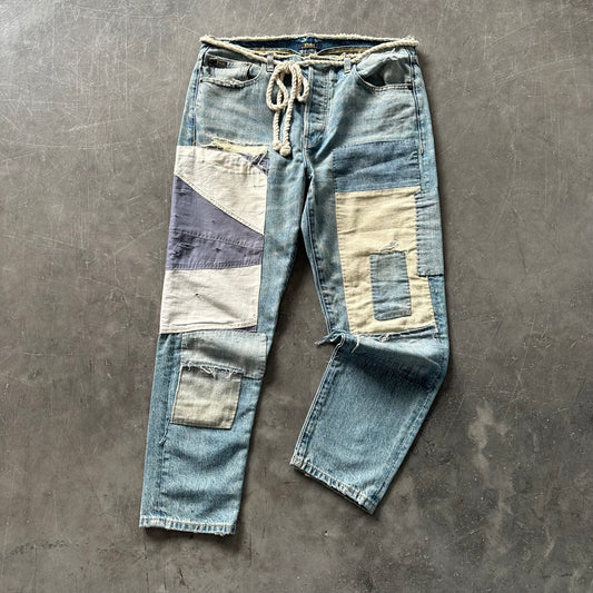 90's Ralph Lauren Patchwork Denim UK8/10