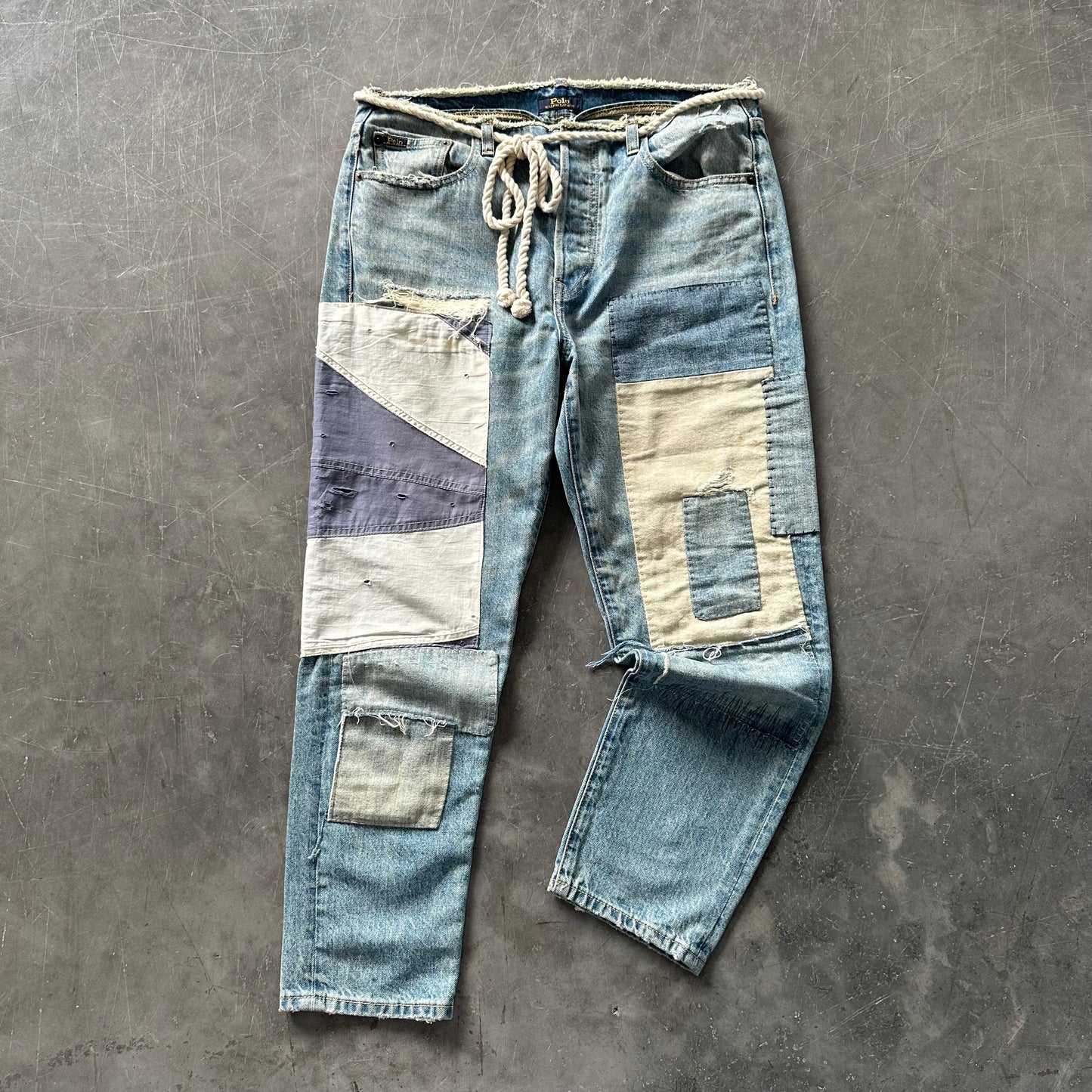 90's Ralph Lauren Patchwork Denim UK8/10