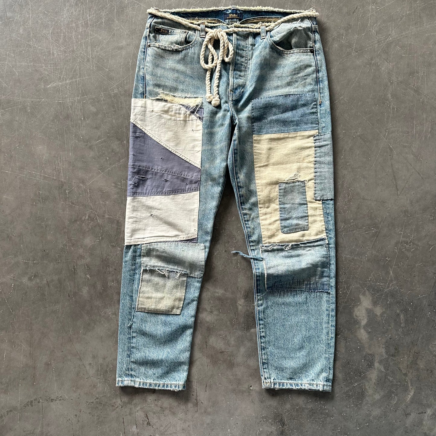 90's Ralph Lauren Patchwork Denim UK8/10