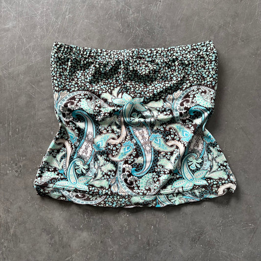 Vintage Paisley Strapless Top UK 14/16